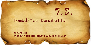 Tombácz Donatella névjegykártya